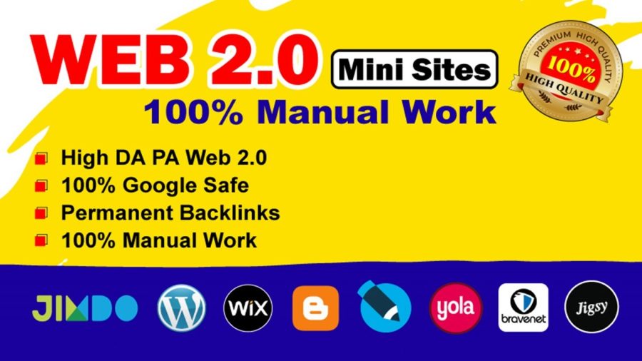 500 SEO Optimized Web 2.0 Backlinks for Traffic Increase