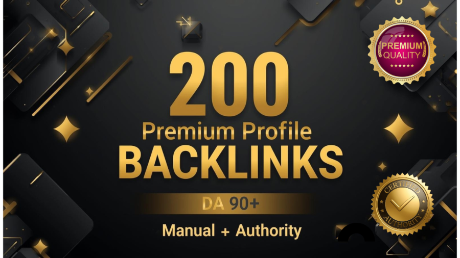 I will manually create 200 high authority profile backlinks for top Google ranking