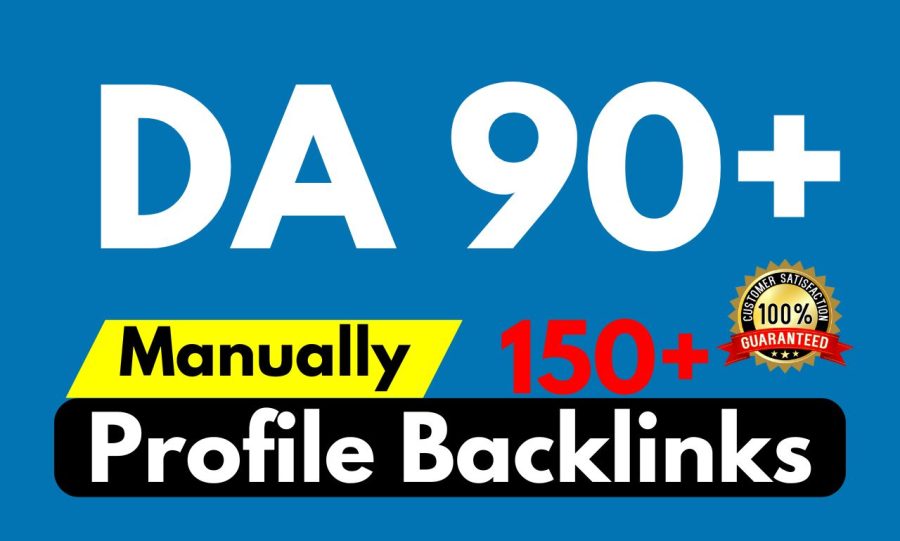 I will create 150 high da and pa profile backlinks for you