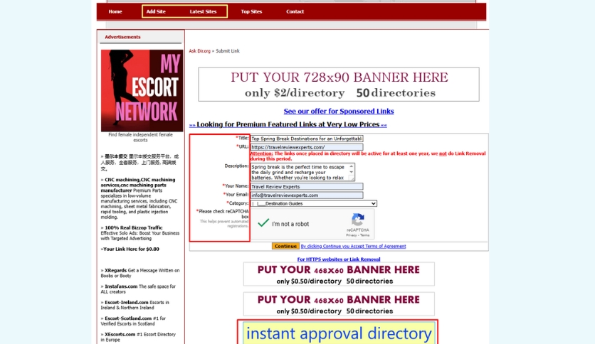  150 Quick Approval Directory Submissions on Top Web Directories for Improving Domain Authority