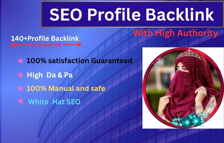 I will create 140 link building SEO profile backlinks 
