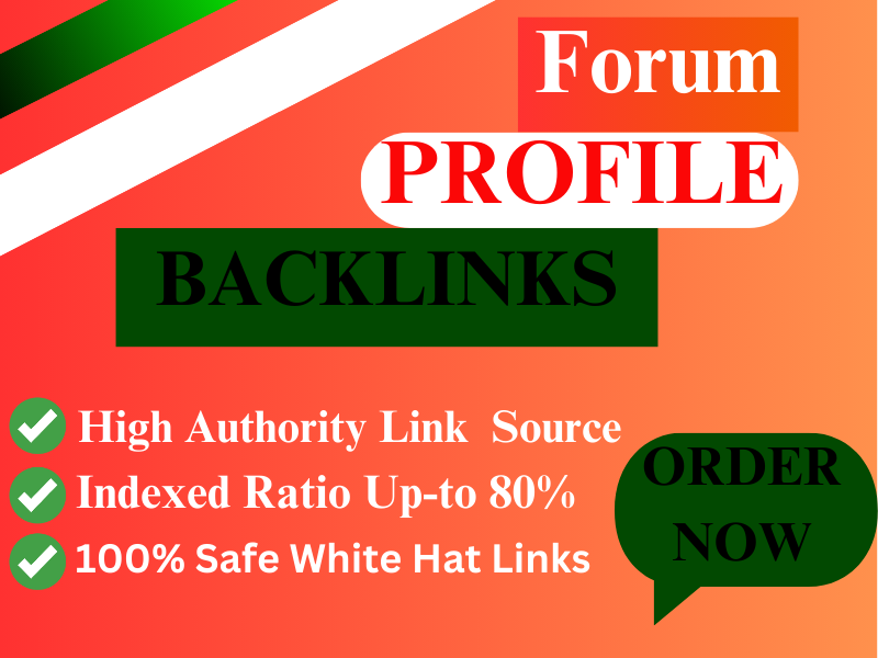  I Create Manual Quality forum profile backlinks SEO link-building