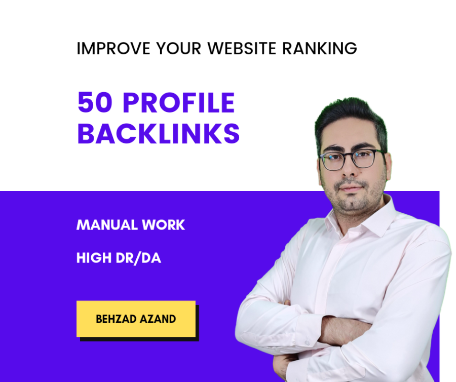 50 Profile Backlinks for Natural link building