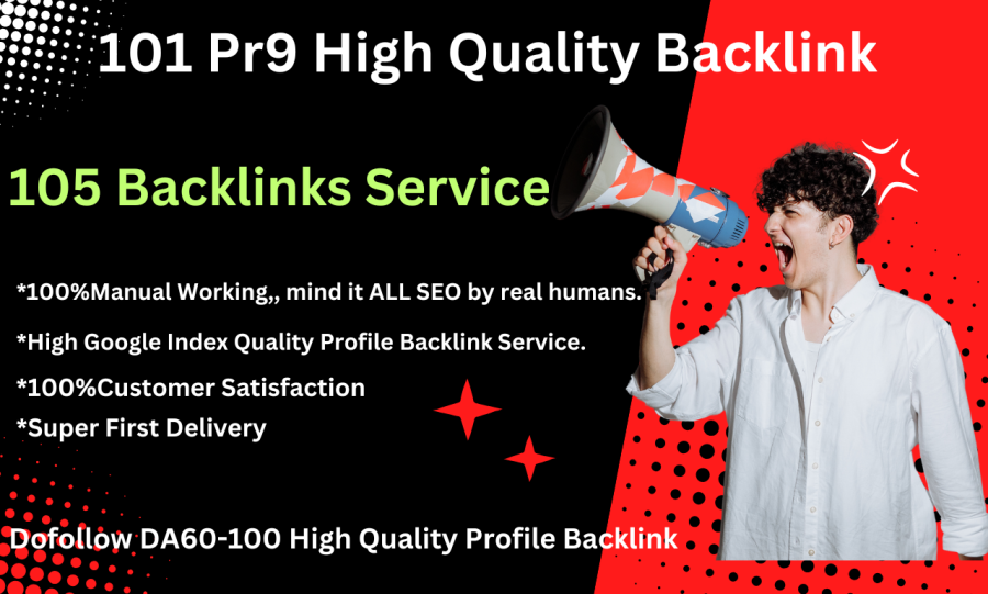 I will provide 100 high quality backlinks for your website easily ranks