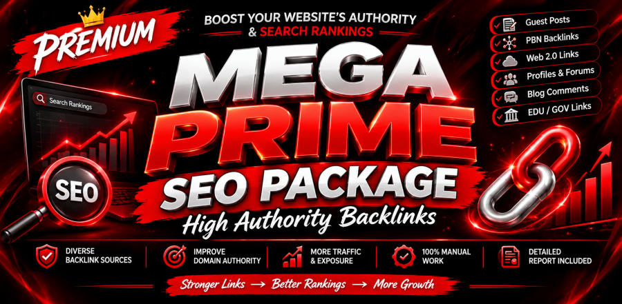 Premium Mega SEO Backlinks Package to Boost Website Authority and Rankings