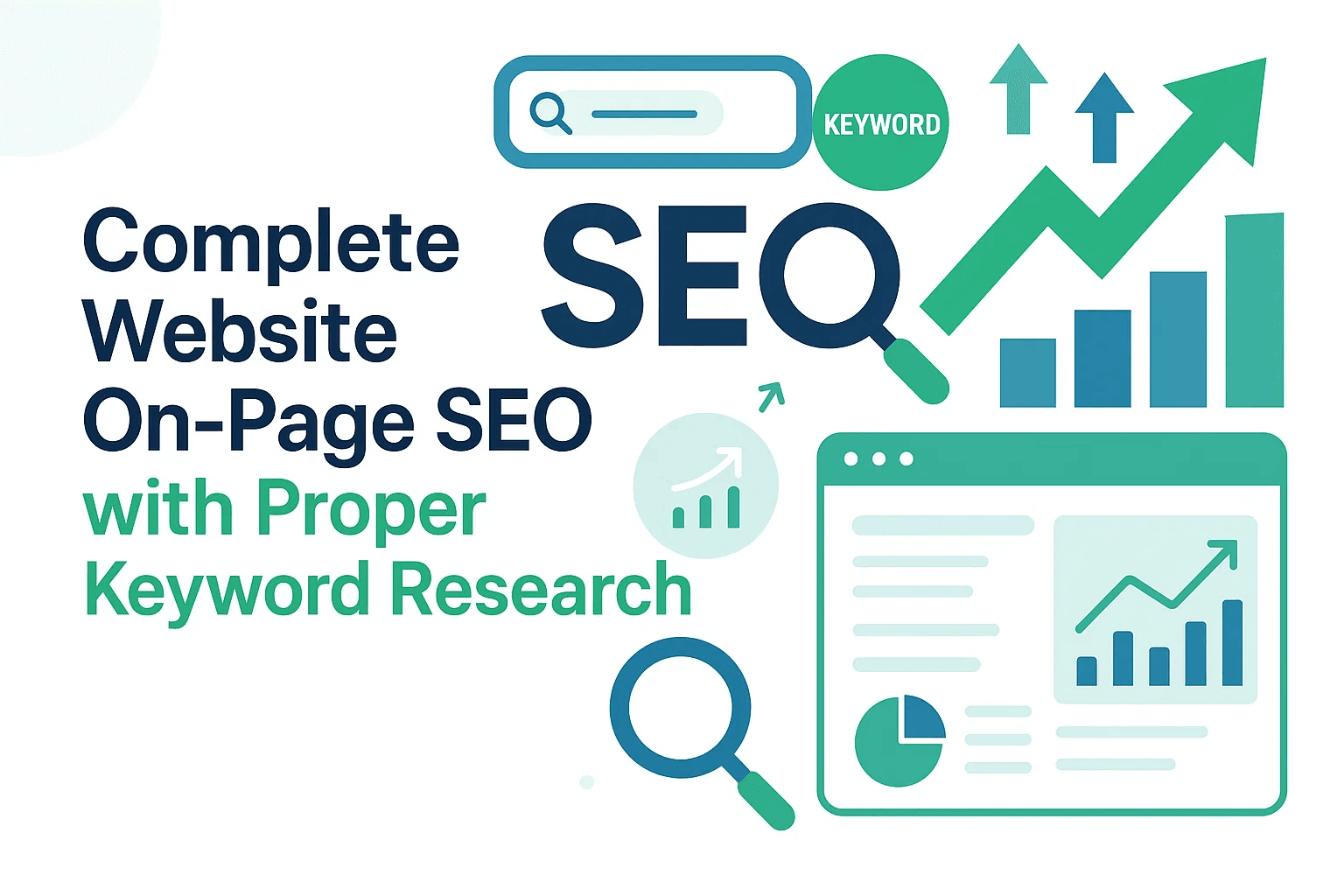 I will do complete On-Page SEO, website optimization, and keyword research