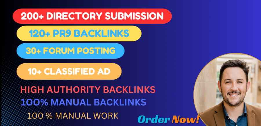 I will do 360+ PR9, DIRECTORY SUBMISSION, FORUM POSTING, CLASSIFIEDS ADS POSTING, MIX BACKLINKS