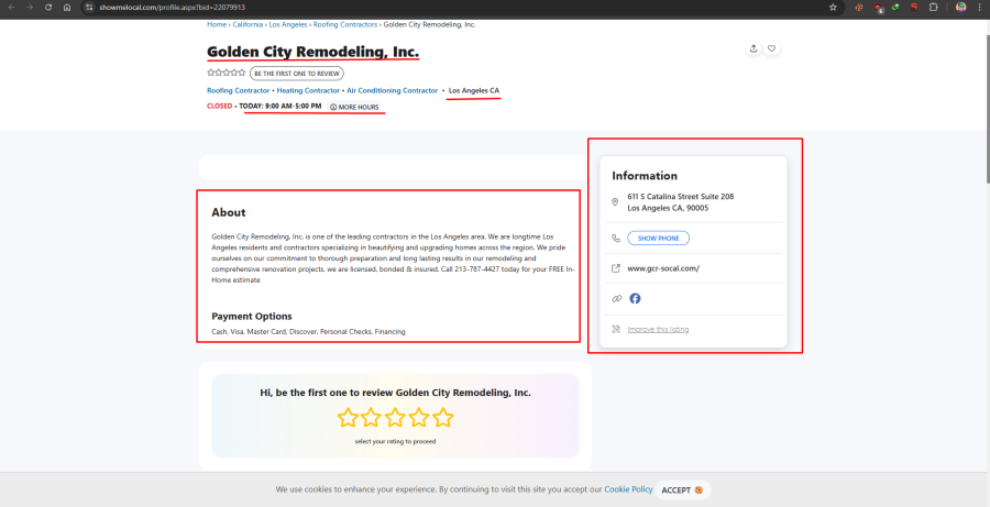 50 USA Local Citations Top Directory Submission