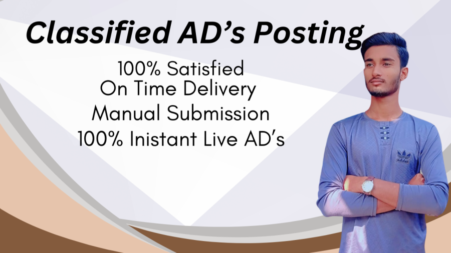 I will do 500 classified ad's posting High DA Website