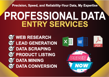 I Will Offer Lead Generation, Data Entry, and Email List Services