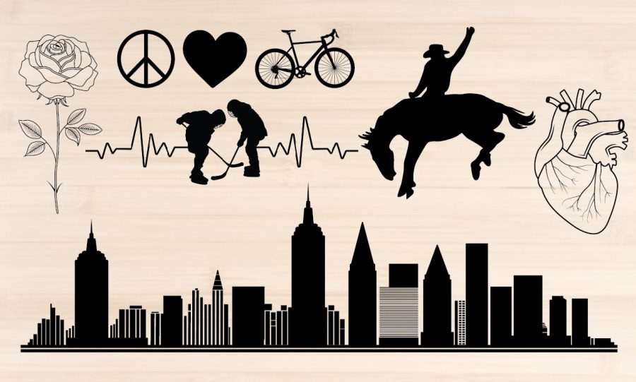 I will draw vector line art , silhouette and city skyline