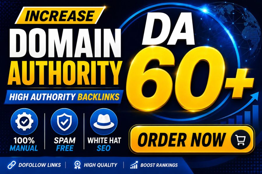I will increase MOZ DA 60+ Permanent