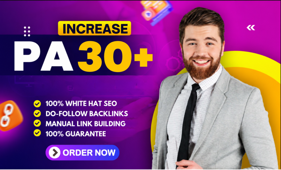 I Will Increase Moz Page Authority PA 30+ With SEO Backlinks