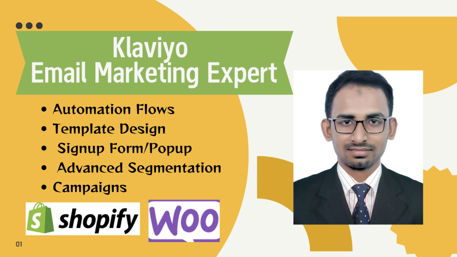 I will setup klaviyo/Mailchimp email marketing flows for shopify and ecommerce	