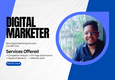 I will do keyword research, website audit, on page optimization, and competitor analysis for you