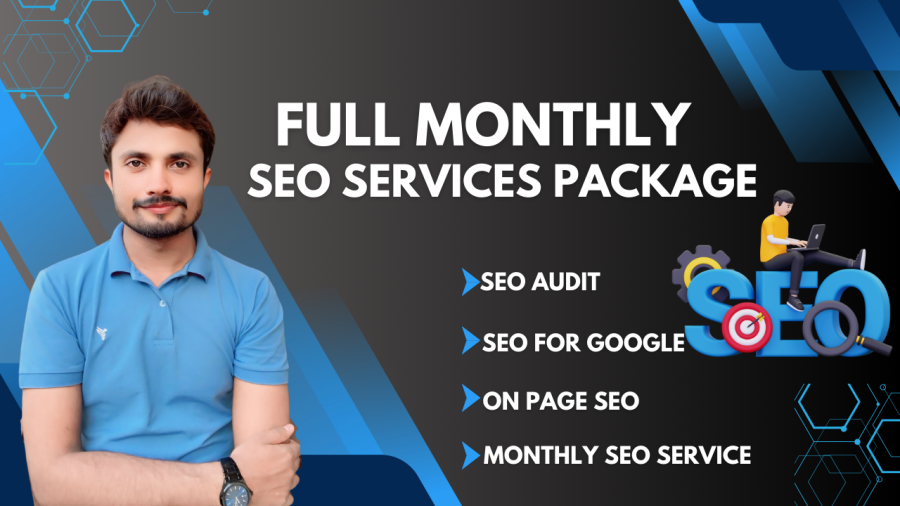 Provide SEO audit, on page seo, seo for Google, and monthly seo service