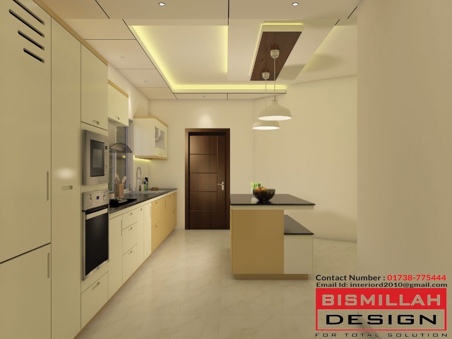 I will interior design your kitchen cabinets, kitchen design, render, layout