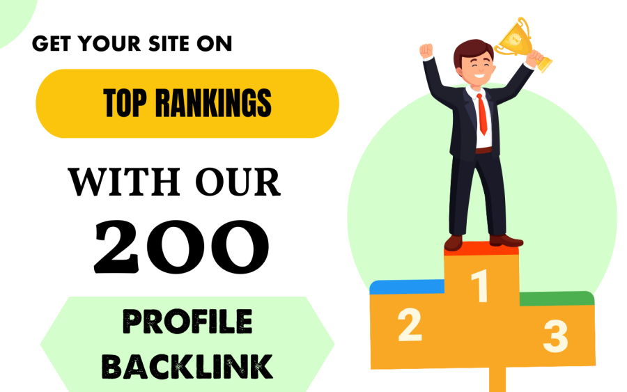 200 High-Authority Profile Backlinks To Grow Up Your Website 