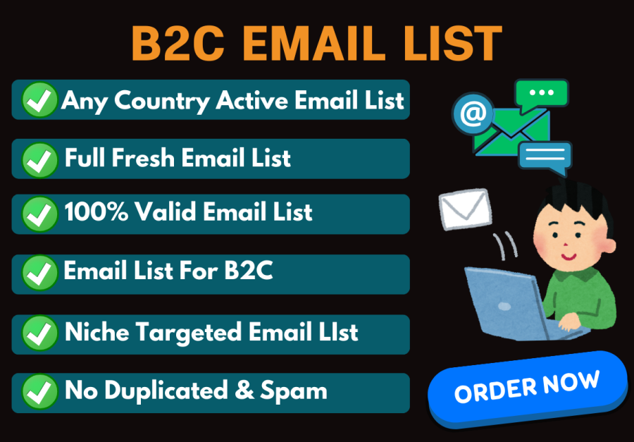 I Will Do Niche Targeted Email List, B2C, Bulk Email List