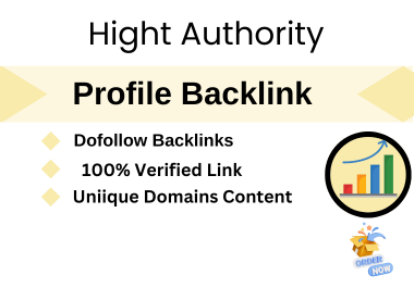 I Will Build 100 Profile Backlinks to Grow Your Business Website (DA 75+)