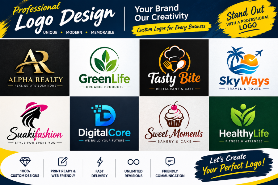 Creative Logo, Menu & Banner Design &ndash; Fast & Professional