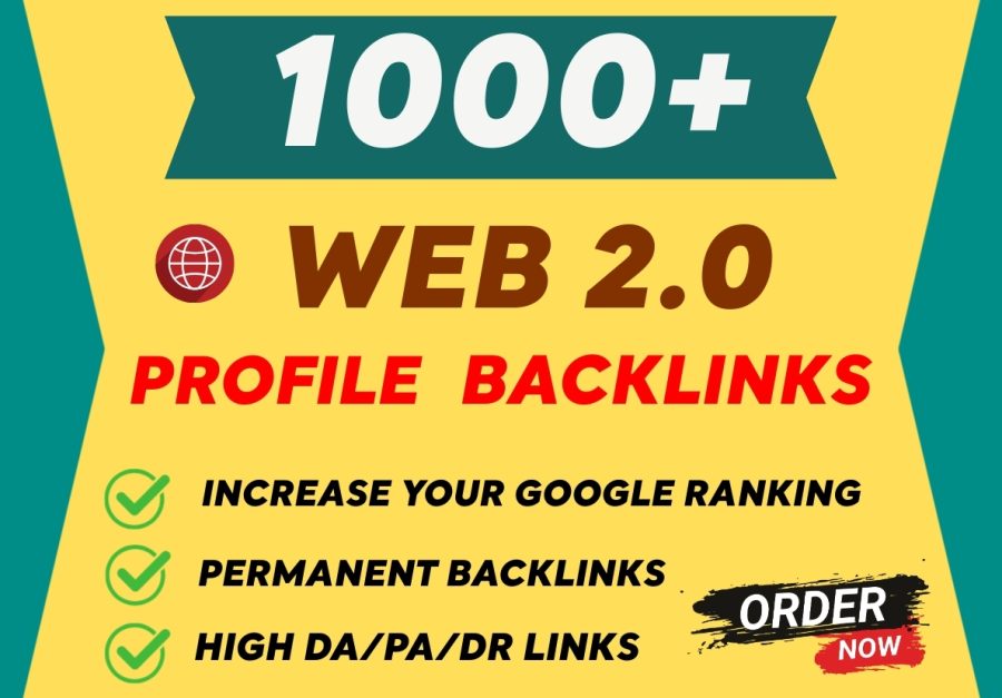 Get 1000+ Web 2.0 Profile Backlinks in 24 hours