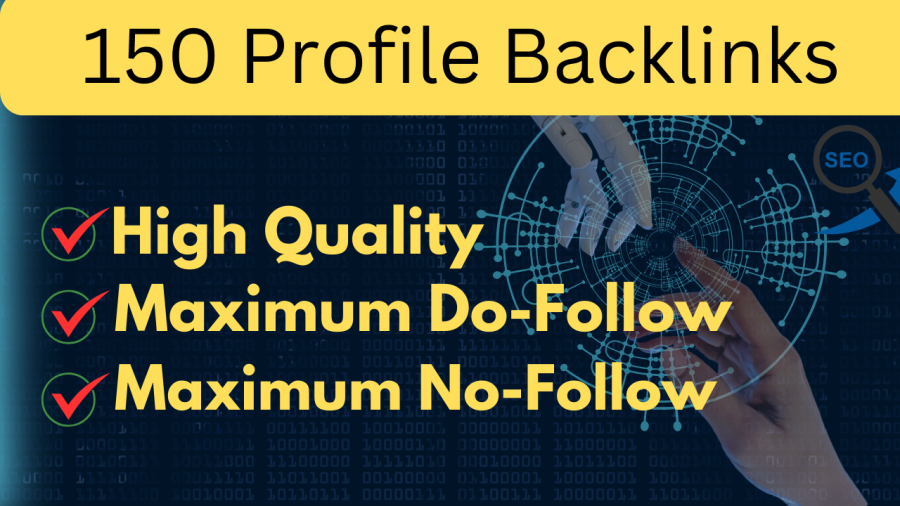 I will do 150 powerful profile backlink on DA 80+ site for your brand 