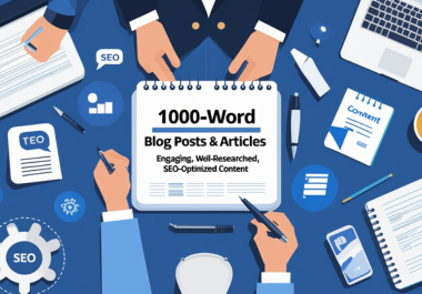 I will do 1000-Word Blog Post or Article - Speedy, Interesting, and Well-Researched Writing