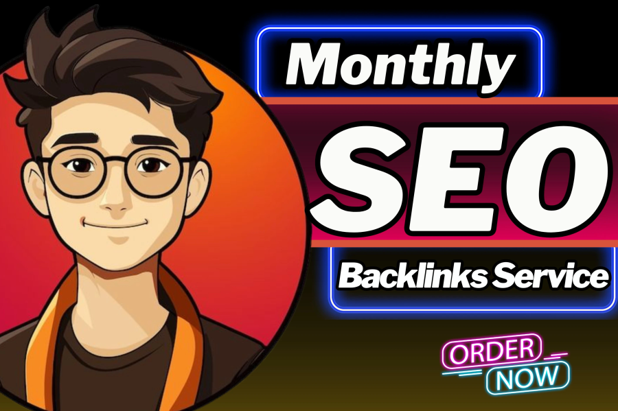 I will do monthly seo backlinks high authority contextual link building google ranking