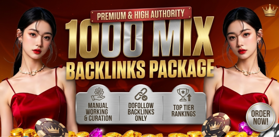 1000 dofollow casino mix backlinks package for top search ranking