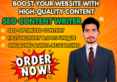 I will be your SEO content writer for website