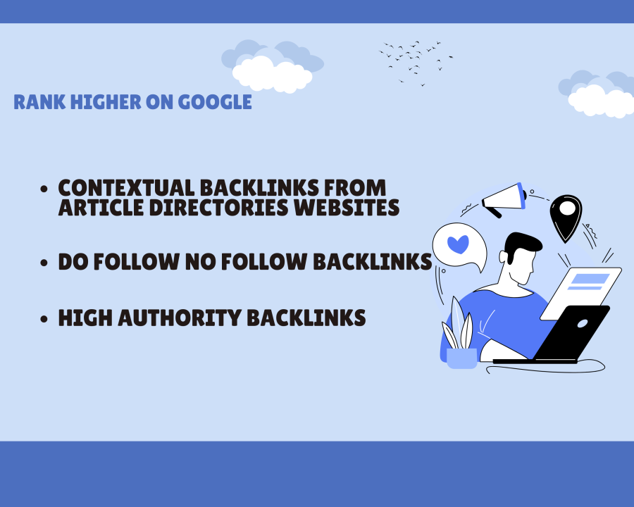 Build 1000 Contextual Backlinks From Directories Submission With SEO Backlinks