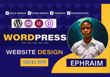 I design, redesign, copy, clone, revamp or duplicate any website to wordpress website