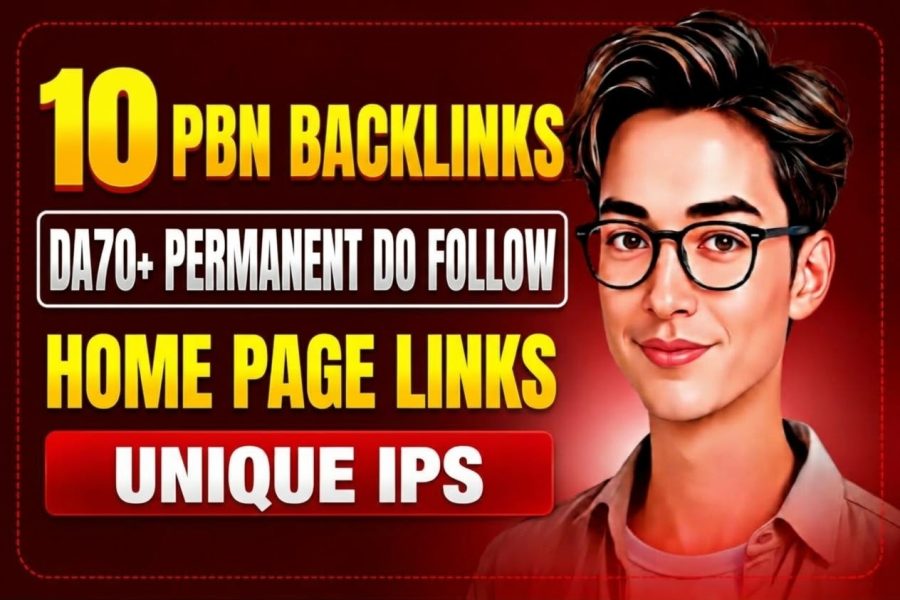 10 Premium DA70+ Homepage PBN Backlinks with Unique IPs and Permanent DoFollow Links