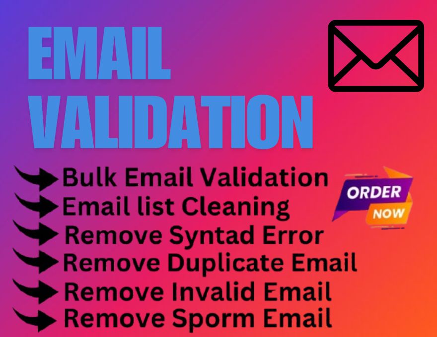 I will do bulk email validation and list cleaning