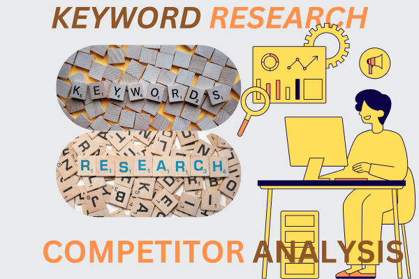 Keyword research and professional competitors analysis for rank on google 