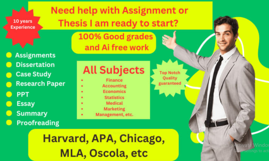 write case study, research summary, reports, and assignments
