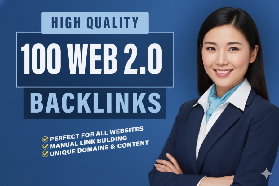 Build 100 High DA Web 2.0 Backlinks to Boost Your Google Ranking