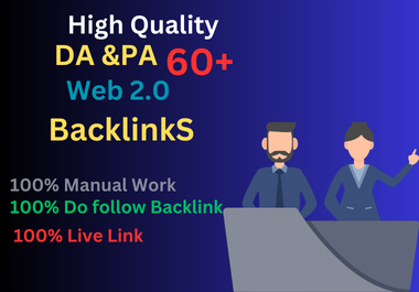 I Will do 100 Web 2.0 High Quality Backlinks Improve Your Website Ranking