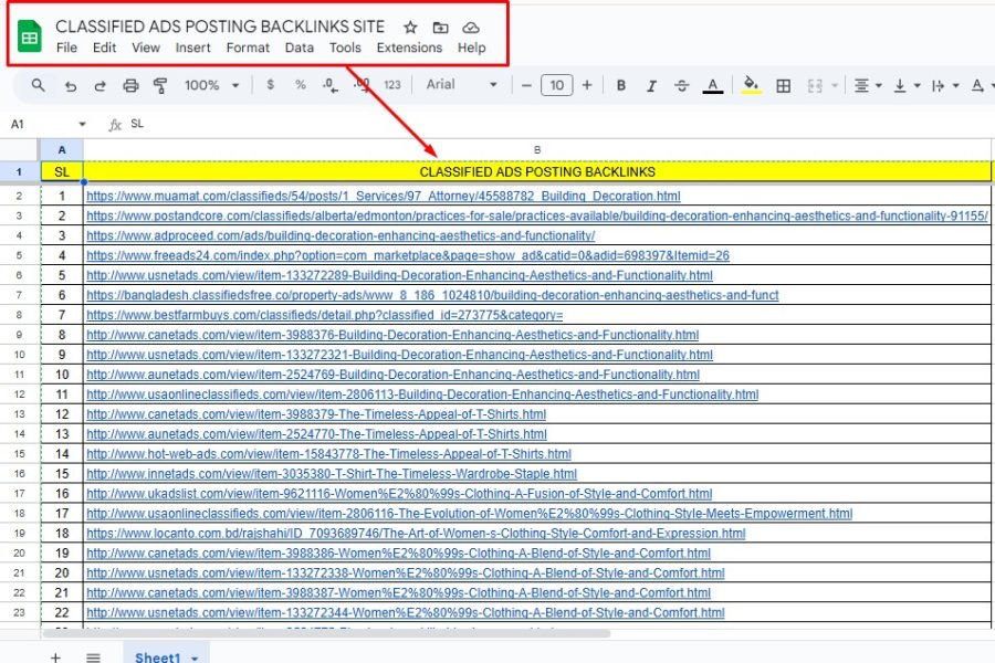 Traffic & Rank: 100 Classified Submissions Done