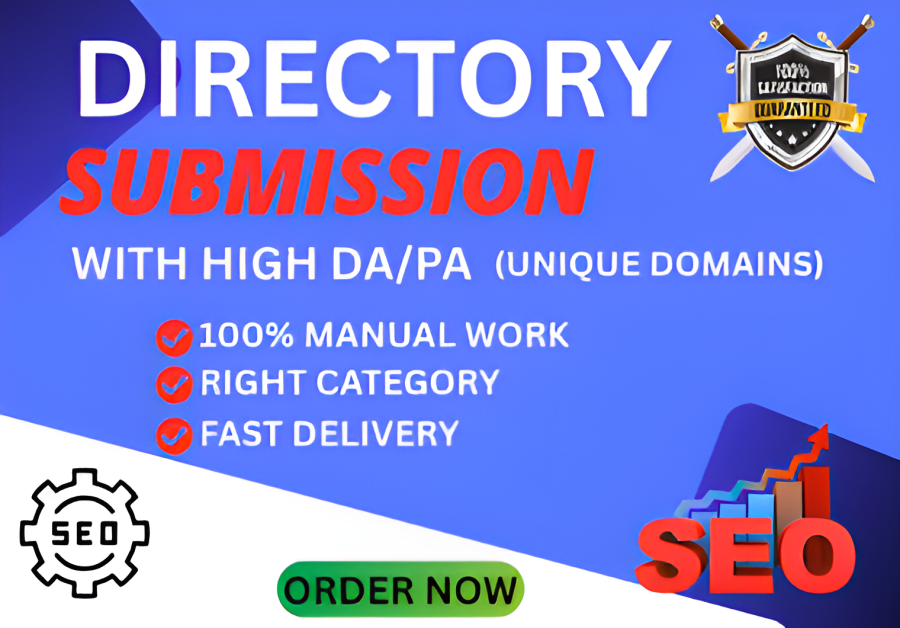 100 Directory Submission High Authority SEO backlinks for Buy 3 get 1 free