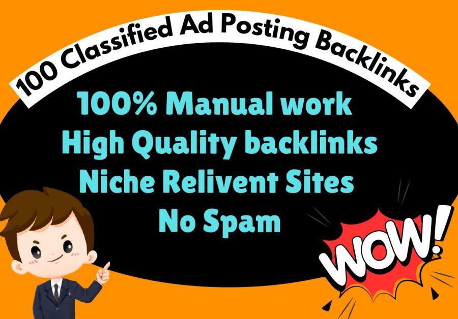 Get 100 SEO-Friendly Classified Ads for Promotion