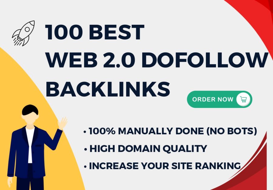 Get 100 High Quality Web 2.0 Dofollow Backlinks on High DA60+ Backlinks 