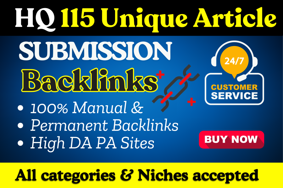 115 High DA Web 2.0 Article Submissions Backlinks | Rank Higher on Google 1st page