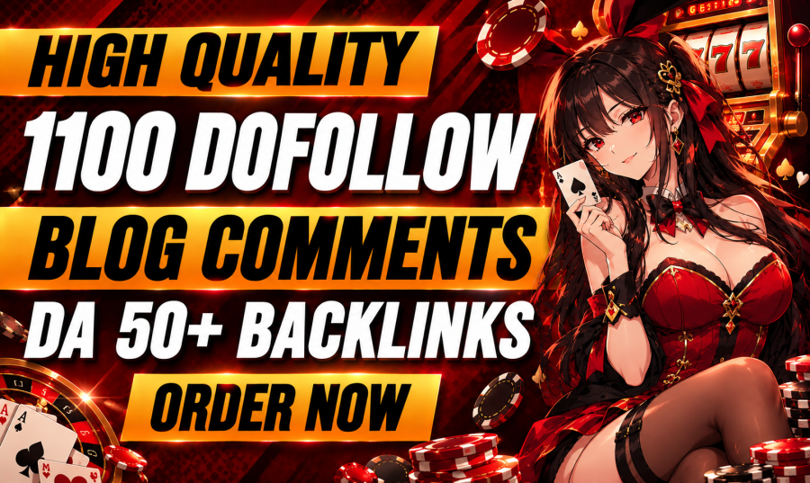 1100 High Quality Dofollow Blog Comments on DA 50+ Websites