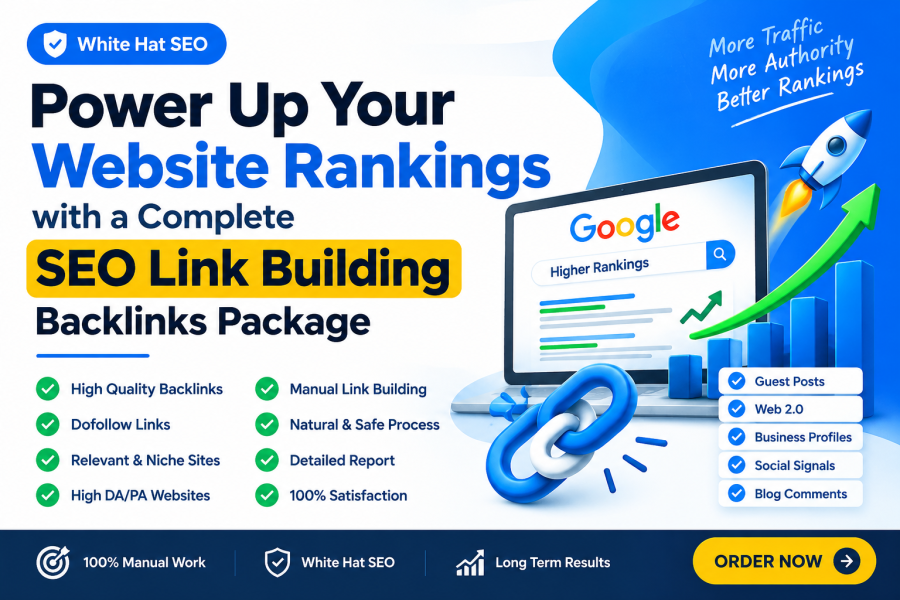 Power Up Your Website Rankings with a Complete SEO Link Building Backlinks Package