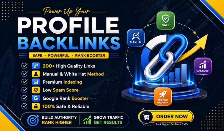 I will do profile Backlink on DA 65+ site for your brand