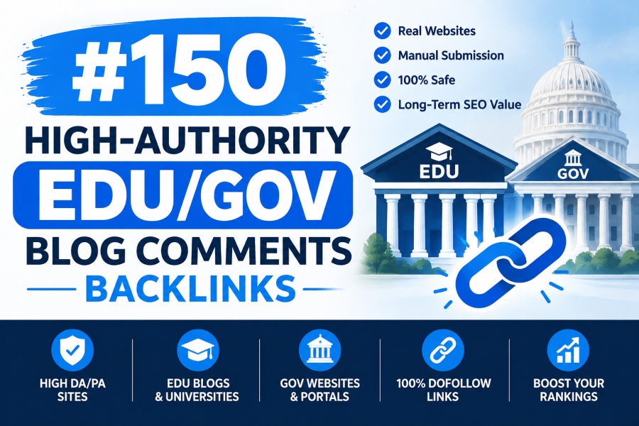 150 EDU/GOV Blog Comment Backlinks for Powerful SEO