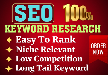 I Will Perform Expert SEO On-Page Keyword Research for Long-Tail, Short-Tail, and Niche-Relevant Key