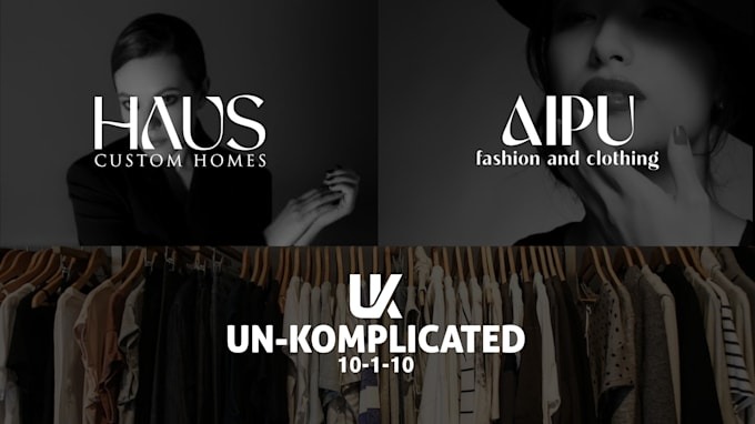 I will luxury fashion apparel streetwear urban clothing brand logo